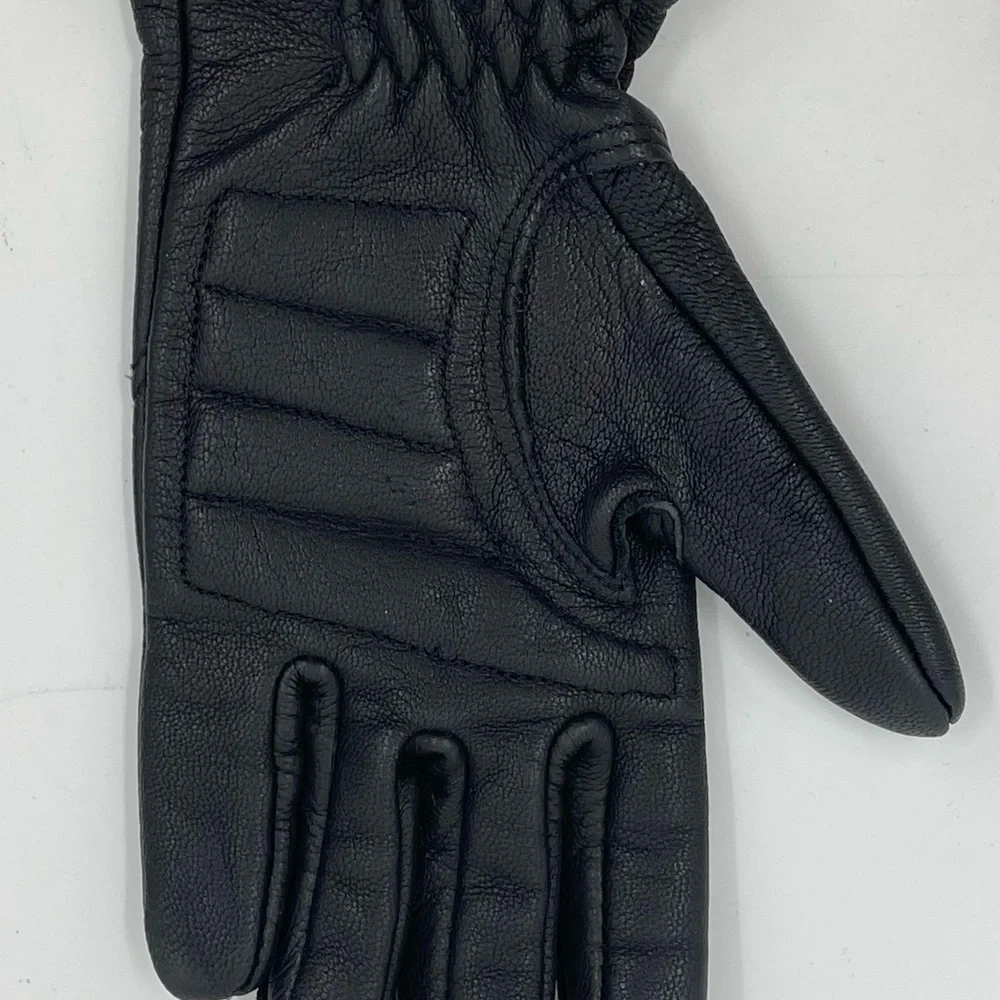 Harley Davidson‎ Authentic Black Leather Riding Gloves Women’s Extra Small XS